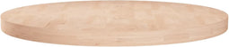 vidaXL - Tafelblad - rond - Ø60x4 - cm - onbehandeld - massief - eikenhout