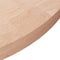 vidaXL - Tafelblad - rond - Ø60x4 - cm - onbehandeld - massief - eikenhout