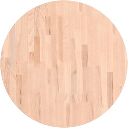 vidaXL - Tafelblad - rond - Ø70x1,5 - cm - massief - beukenhout