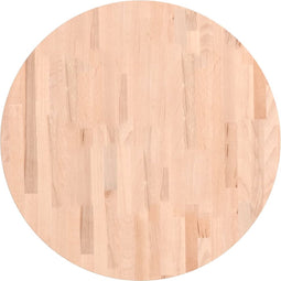 vidaXL - Tafelblad - rond - Ø70x2,5 - cm - massief - beukenhout