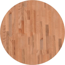 vidaXL - Tafelblad - rond - Ø70x2,5 - cm - massief - beukenhout