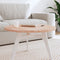 vidaXL - Tafelblad - rond - Ø70x2,5 - cm - massief - beukenhout