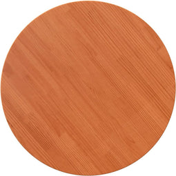 vidaXL - Tafelblad - rond - Ø70x2,5 - cm - massief - grenenhout - wasbruin
