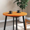 vidaXL - Tafelblad - rond - Ø70x2,5 - cm - massief - grenenhout - wasbruin