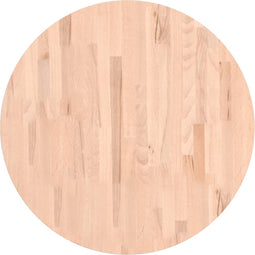 vidaXL - Tafelblad - rond - Ø70x4 - cm - massief - beukenhout