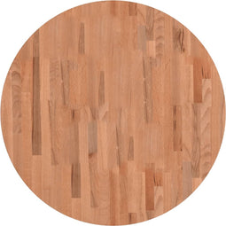 vidaXL - Tafelblad - rond - Ø80x1,5 - cm - massief - beukenhout