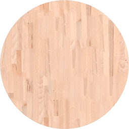 vidaXL - Tafelblad - rond - Ø80x1,5 - cm - massief - beukenhout