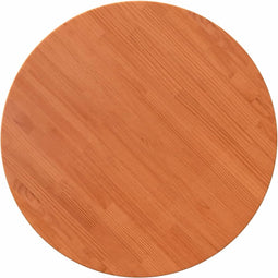 vidaXL - Tafelblad - rond - Ø80x2,5 - cm - massief - grenenhout - wasbruin