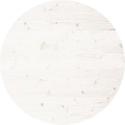 vidaXL - Tafelblad - rond - Ø80x3 - cm - massief - grenenhout - wit