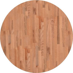 vidaXL - Tafelblad - rond - Ø90x1,5 - cm - massief - beukenhout