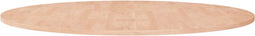 vidaXL - Tafelblad - rond - Ø90x1,5 - cm - onbehandeld - massief - eikenhout