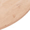 vidaXL - Tafelblad - rond - Ø90x1,5 - cm - onbehandeld - massief - eikenhout