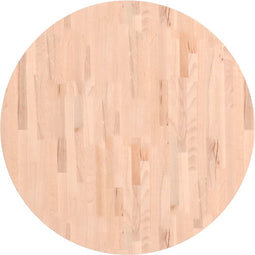 vidaXL - Tafelblad - rond - Ø90x2,5 - cm - massief - beukenhout