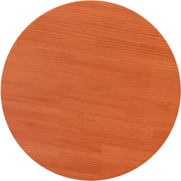 vidaXL - Tafelblad - rond - Ø90x2,5 - cm - massief - grenenhout - wasbruin