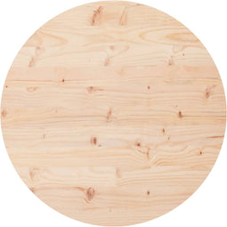 vidaXL - Tafelblad - rond - Ø90x3 - cm - massief - grenenhout