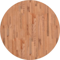 vidaXL - Tafelblad - rond - Ø90x4 - cm - massief - beukenhout