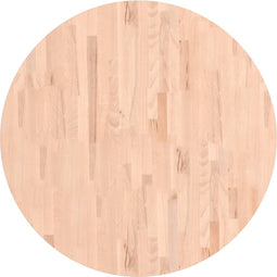vidaXL - Tafelblad - rond - Ø90x4 - cm - massief - beukenhout