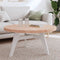 vidaXL - Tafelblad - rond - Ø90x4 - cm - massief - beukenhout