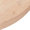 vidaXL - Tafelblad - rond - Ø90x4 - cm - onbehandeld - massief - eikenhout