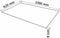 vidaXL - Tafelblad - van - gehard - glas - 1000x620 - mm - rechthoekig
