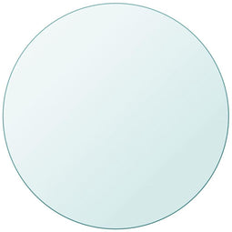 vidaXL - Tafelblad - van - gehard - glas - 300 - mm - rond