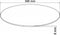 vidaXL - Tafelblad - van - gehard - glas - 300 - mm - rond