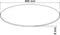 vidaXL - Tafelblad - van - gehard - glas - 400 - mm - rond
