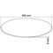 vidaXL - Tafelblad - van - gehard - glas - 400 - mm - rond