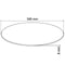 vidaXL - Tafelblad - van - gehard - glas - 500 - mm - rond