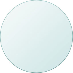 vidaXL - Tafelblad - van - gehard - glas - 600 - mm - rond