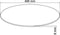 vidaXL - Tafelblad - van - gehard - glas - 600 - mm - rond