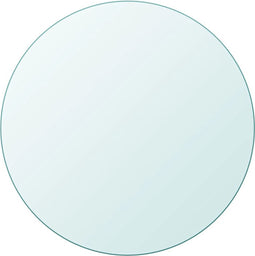 vidaXL - Tafelblad - van - gehard - glas - 700 - mm - rond