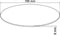 vidaXL - Tafelblad - van - gehard - glas - 700 - mm - rond