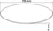 vidaXL - Tafelblad - van - gehard - glas - 700 - mm - rond
