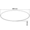 vidaXL - Tafelblad - van - gehard - glas - 800 - mm - rond