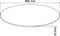 vidaXL - Tafelblad - van - gehard - glas - 900 - mm - rond