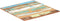 vidaXL - Tafelblad - vierkant - 15-16 - mm - 60x60 - cm - massief - gerecycled - hout