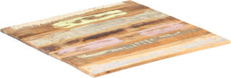 vidaXL - Tafelblad - vierkant - 15-16 - mm - 70x70 - cm - massief - gerecycled - hout