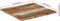 vidaXL - Tafelblad - vierkant - 25-27 - mm - 60x60 - cm - massief - gerecycled - hout
