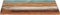 vidaXL - Tafelblad - vierkant - 25-27 - mm - 60x60 - cm - massief - gerecycled - hout
