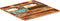 vidaXL - Tafelblad - vierkant - 25-27 - mm - 70x70 - cm - massief - gerecycled - hout