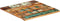 vidaXL - Tafelblad - vierkant - 25-27 - mm - 70x70 - cm - massief - gerecycled - hout