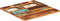 vidaXL - Tafelblad - vierkant - 25-27 - mm - 80x80 - cm - massief - gerecycled - hout