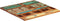 vidaXL - Tafelblad - vierkant - 25-27 - mm - 80x80 - cm - massief - gerecycled - hout
