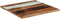 vidaXL - Tafelblad - vierkant - 25-27 - mm - 80x80 - cm - massief - gerecycled - hout
