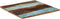 vidaXL - Tafelblad - vierkant - 25-27 - mm - 80x80 - cm - massief - gerecycled - hout