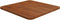 vidaXL - Tafelblad - vierkant - 40x40x1,5cm - behandeld - eiken - donkerbruin