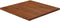 vidaXL - Tafelblad - vierkant - 40x40x1,5cm - behandeld - eiken - donkerbruin