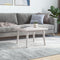 vidaXL - Tafelblad - vierkant - 40x40x2,5 - cm - massief - grenenhout - wit