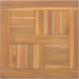 vidaXL - Tafelblad - vierkant - 40x40x2,5 - cm - massief - teakhout